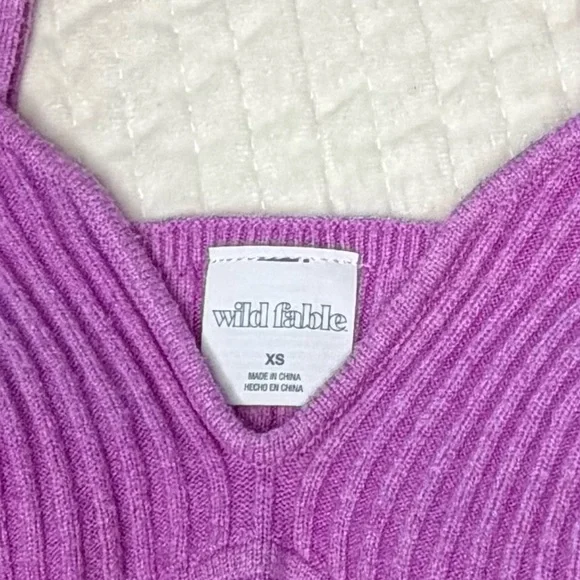 Wild Fable Women’s Ribbed Bralette - Pink - Picture 3 of 5